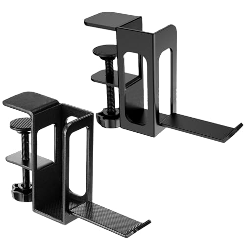 Support pour ordinateur portable vertical anti-encombrement pour table en verre