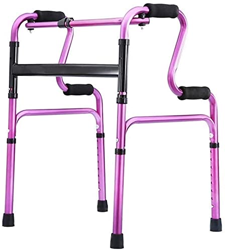 Andadores for Personas Mayores Andador Andador Plegable para Adultos en Interiores, Aleación de Aluminio Ligera Movilidad Ajustable Ayuda para Caminar para Ancianos, discapacitados, Antideslizante (