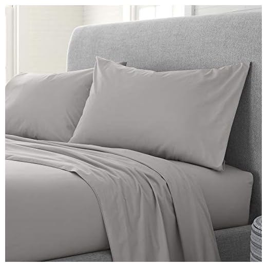 EcoPure™ Organic Comfort Wash King Light Gray Sheet Set