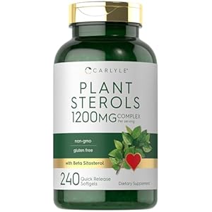 Carlyle Plant Sterols 1200 mg | 240 Ultra Potent Softgel Capsules | Non-GMO and Gluten Free Supplement | with Beta Sitosterol