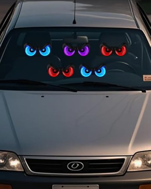 Halloween Decorations, 5 Pack Glowing & Flashing LED Eye Lights for Indoor/Outdoor Use, Bush, Yard, Window, Party