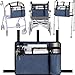Elfzone Walker Accessory Bag - Walker Bags，Rollator Organizer Pouch for Walker Water-Resistant Armrest Accessories for Seniors, Elderly, Handicap, Blue