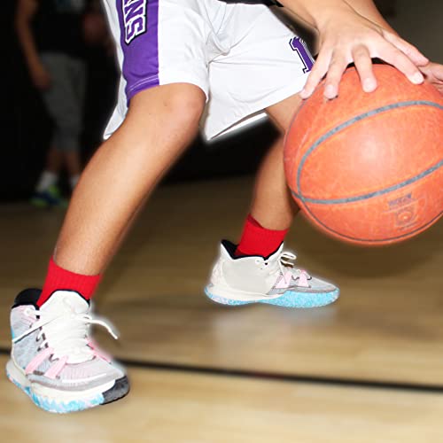 TCK Ankle Basketball Socks Athletic Quarter Socks Short Crew Length for Men Women Boys Girls Youth Adult Sizes Crossover4