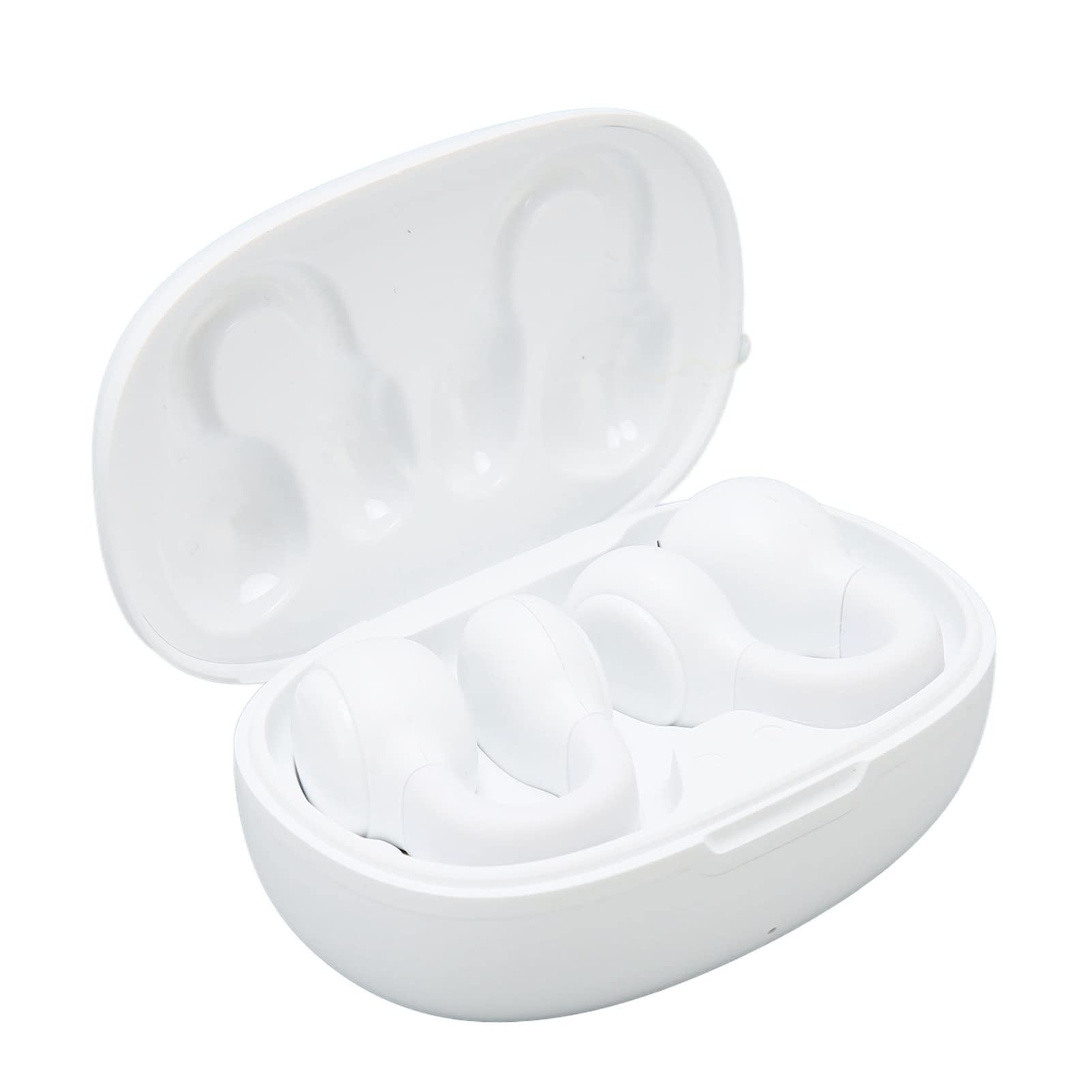 – Wireless Earbuds 5.3 Noise Reduction Sports Earphones with Earhooks for Gym, Show, Phone Calls (White)