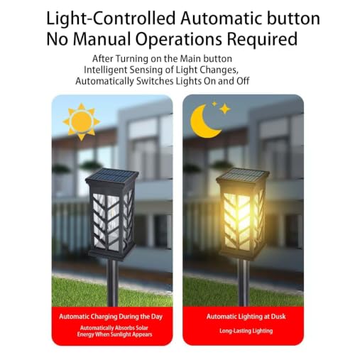 Luces solares de jardín impermeables para decoración exterior de chalés 4