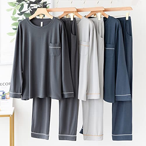 Vêtements d'intérieur homme premium ensemble pyjama coton doux - 8
