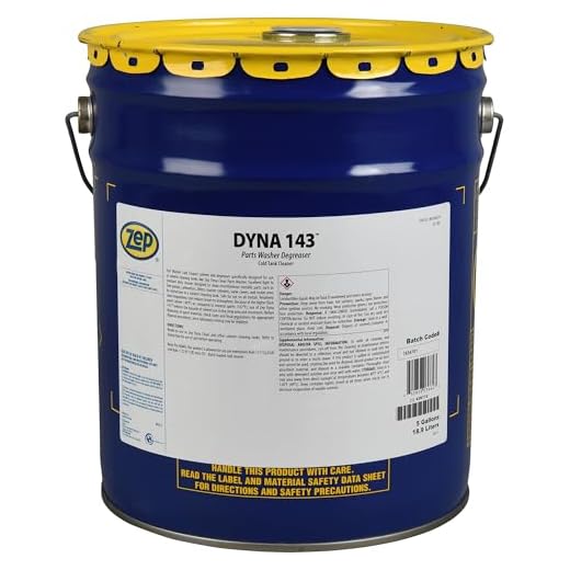 Zep Dyna 143 Parts Washer Solvent - 5 Gallons (1 Bucket) 36635 - Designed for use in Parts Washer, Dyna Clean, Dyna Brute FB, Super Brute FB, Brake Buggy and Dyna Mate (for Business Customers Only)