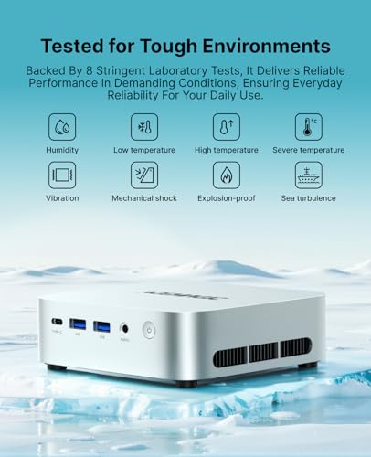 Mini PC AMD Ryzen 3 3300U, 16GB DDR4 256GB SSD, Win11 Pro, Display a triplo schermo 4K Ultra HD, WiFi 5, BT4.2, Desktop Compatto per Ufficio e Business, Multitasking - PC Desktop - Immagine 7