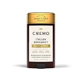 Cremo Italian Bergamot Antiperspirant & Deodorant for Men, 48-hour Sweat and Odor Protection, 2.65oz
