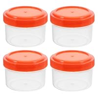 OUNONA 4Er Set Mini SaucenbehäLter 50 Ml Aus Pp Mit Deckel Auslaufsicher FüR SalatsoßEn Ketchup Und Dressing Perfekt FüR Outdoor Grillen Und Lunchbox