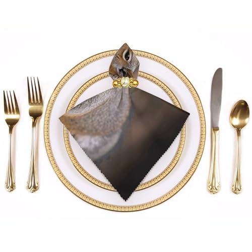 Servilletas de Tela Cuadradas Floral QMNBTES Pack 6 miniatura 3