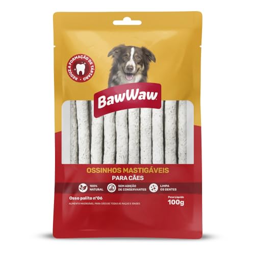 Osso Palito Baw Waw para cães nº06 100g