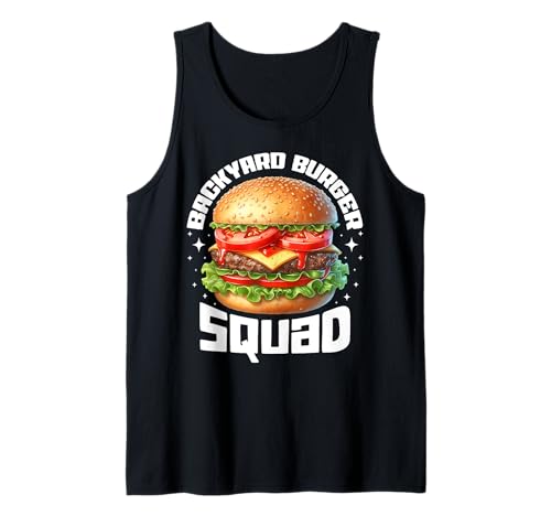 Backyard Burger Squad BBQ Grill Team Summer Cookout Tank Top