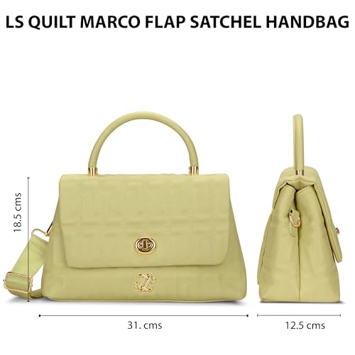 Image of Lavie Signature Women's Quilt Marco Flap Satchel Handbag | Satchel Bag For Work | Ladies Purse | Stylish Shoulder Bag | Gift For Women