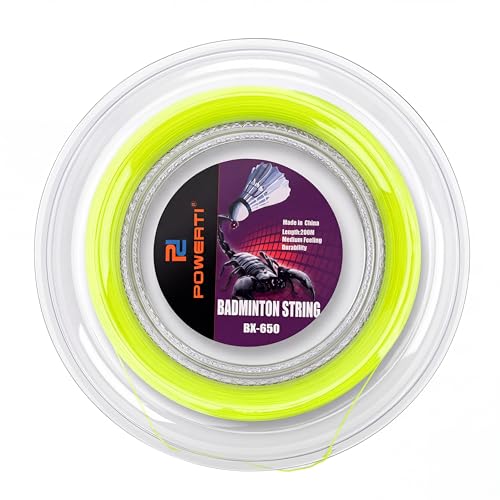Badminton Racket String, 0.72mm 200m High Elastic Multifilament Fiber Badminton Racquets Line for Repairing