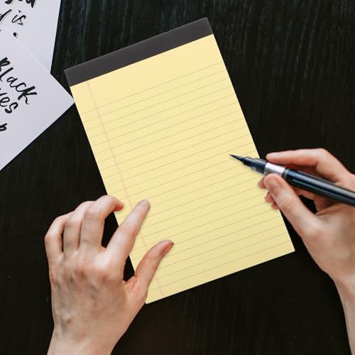 Bloc-notes ligné A5 jaune pour ne plus rater vos prises de notes - 6