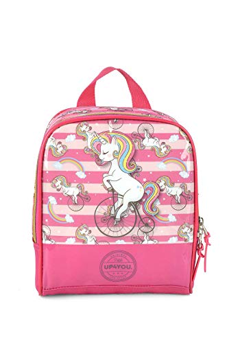 Kit Mochila De Rodinha Feminina unicornio 35472 rosa