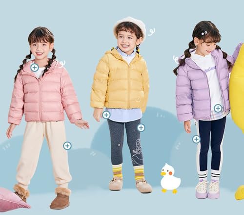 Eternatastic Kids Boy Girl Hooded Down Jacket Winter Puffer Jackets Coats Light Weight Padded Outerwear3