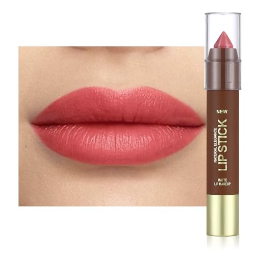 IATMOMOD Maroon Red Matte Lipstick for Women Mature, Long Lasting Waterproof Transfer-Proof Vegan Lip Bar, 24 Hours Moisturizing Natural Lip Stain, All-Day Lip Color A07# 6Pcs
