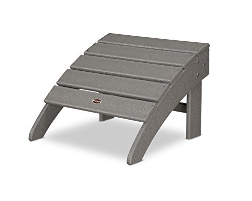 POLYWOOD Palm Coast Ottoman Slate Grey