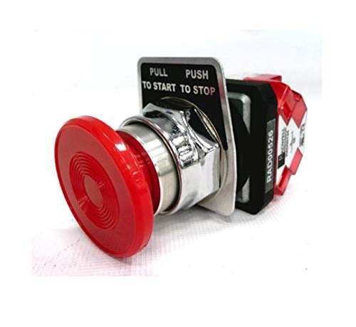 RADWELL VERIFIED SUBSTITUTE 10250T5B62-71X-SUB Push Button - 30MM Emergency Stop, 1NC, Replacement of Eaton Corporation 10250T5B62-71X, Push-Pull