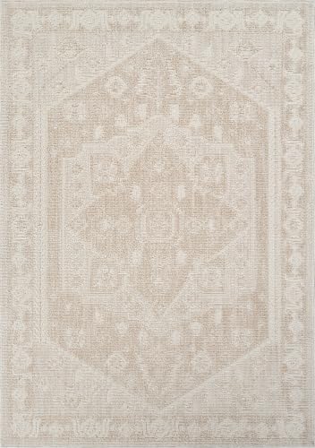Tapete Beige 7'9" x 10'2" - Estilo Vintage miniatura 3