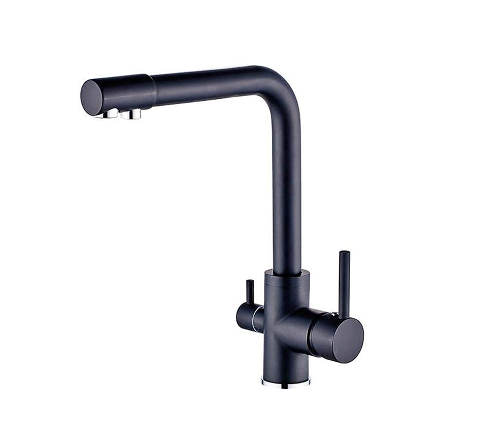 Robinet de cuisine 3 en 1 en cuivre mitigeur évier avec filtre eau pure