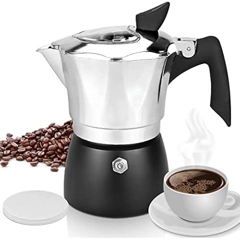 WORLUDE Espressokocher, Moka-Kanne 3 Tassen Kaffee Cover