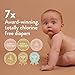 Joonya Baby Diapers, Size 1 XS (4-9 lb) - 1 Bag of 32 - New Range - NonToxic, Eco-Friendly, Ultra Slim, Overnight Use - Made in Denmark