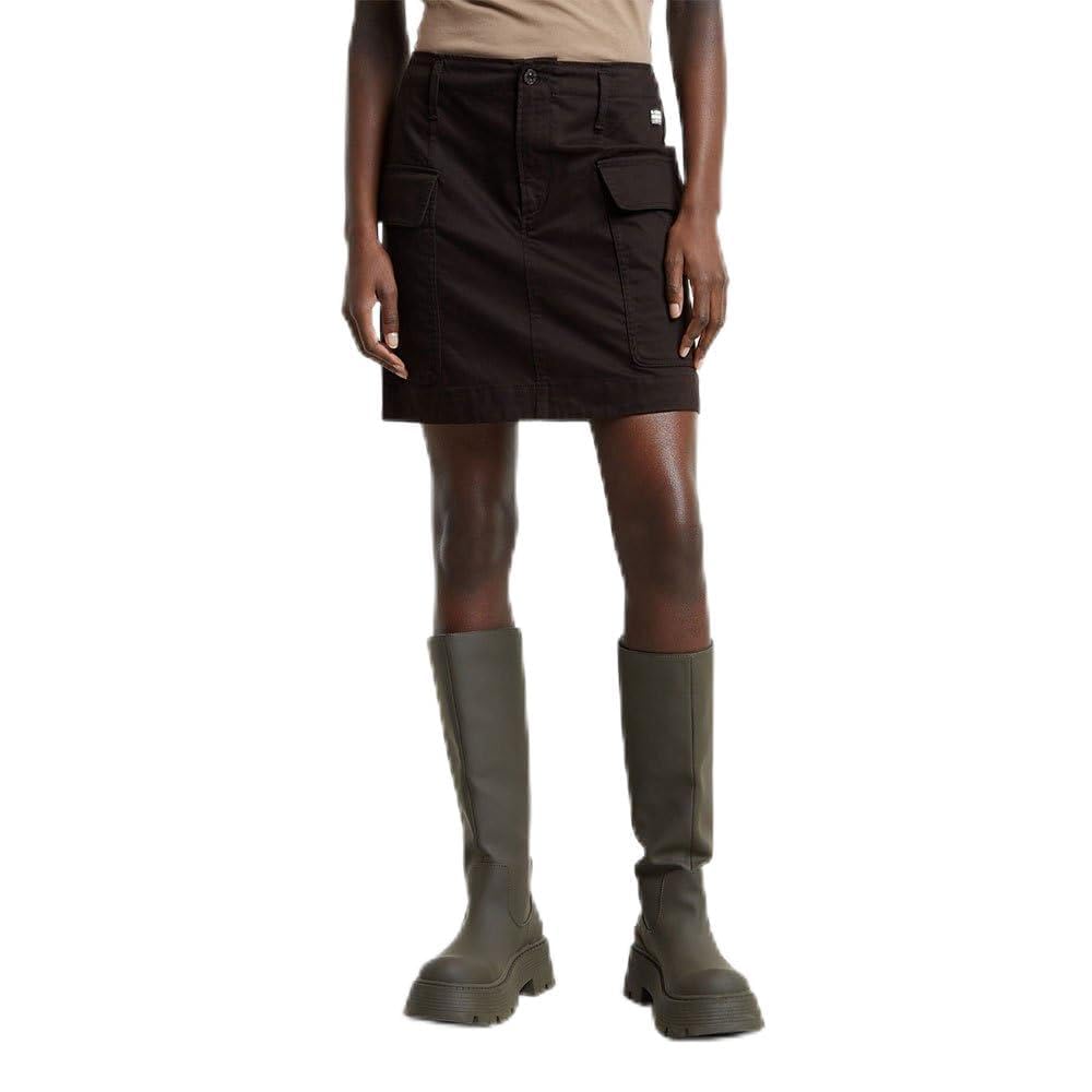 G-Star Women's Black (Dk Black D25235-D715-6484) Cargo Mini Skirt, 27