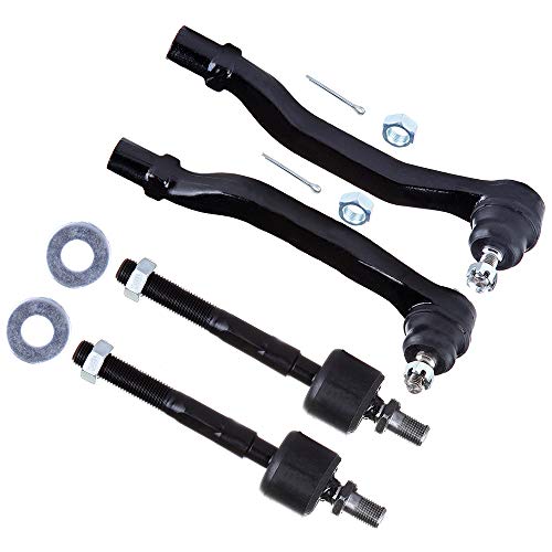 Scitoo 4Pcs Front Suspension Kit Inner Tie Rod End Outer Tie Rod End Fit 1997-1999 For Acura Cl 1994-1997 For Honda For Accord #TOP21