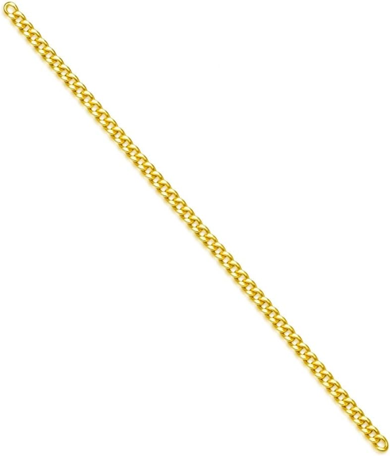 14K Gold 0.5"/1"/1.5"/2"/2.5"/3"/4"/5" Necklace Bracelet Extender Chain, Necklace Extender Gold 14K, Durable Gold Chain Extender, Gold Extension Chain for Necklace Anklet(No Clasp) (Yellow 1-1.5inch)