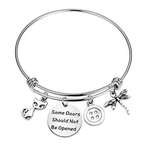 KEYCHIN Coraline Inspired Gift Coraline Jewellery Secret Door Gift Some Doors Should Not Be Opened Bracelet (Be Opened bracelet) Cover