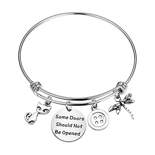 KEYCHIN Coraline Inspired Gift Coraline Jewellery Secret Door Gift Some Doors Should Not Be Opened Bracelet (Be Opened bracelet)