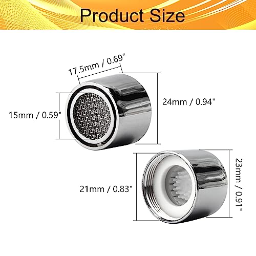 Juvielich 5Pcs Faucet Aerators Faucet Flow Restrictor Replacement Parts Insert Sink Aerator For Bathroom Or Kitchen 22Mm/0.86" #TOP1