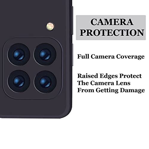 Image of A rtistque Liquid TPU Silicone Matte Shockproof Flexible with Camera Protection Soft Back Cover Case for Samsung Galaxy M42 5G - Black