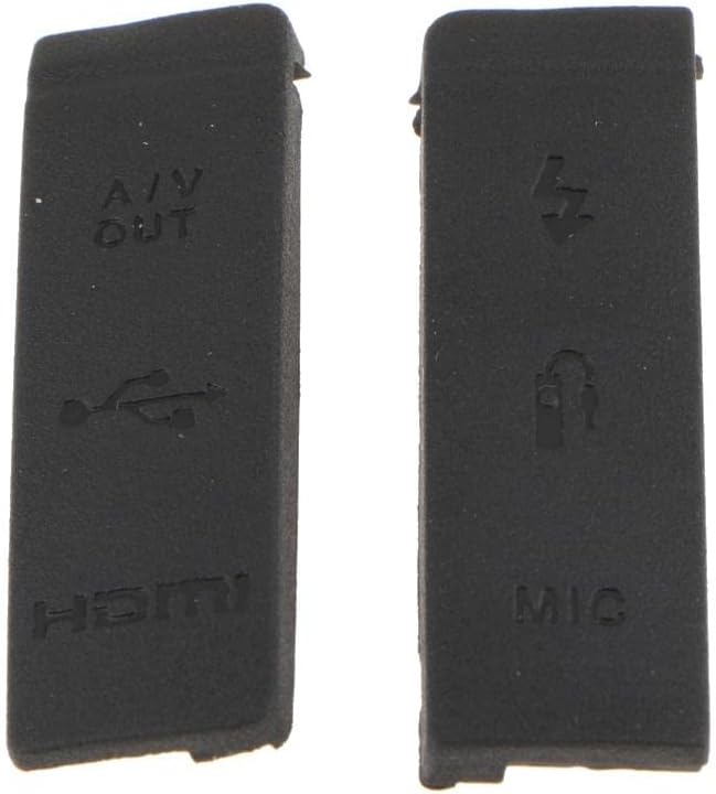USB HDMI Rubber Dust Door Cover Lid Cap Replacement for Canon EOS 5D2 5D Mark II Digital Cameras