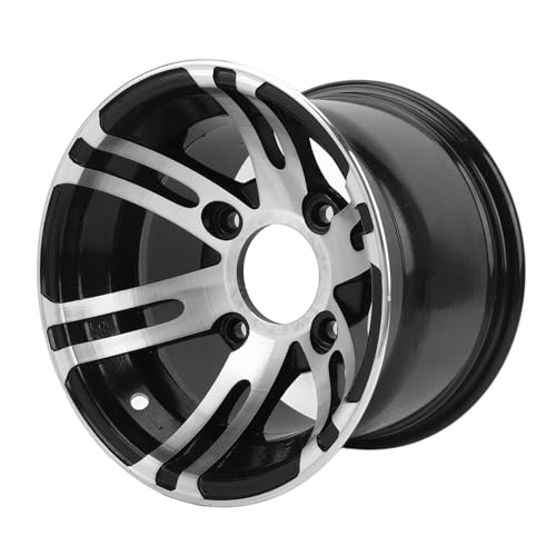 10 Inch ATV Wheel Rim, High Strength Aluminum Alloy ATV Wheel Rim, Universal for ATVs, Karts, Quad Bikes (Rear Wheel)