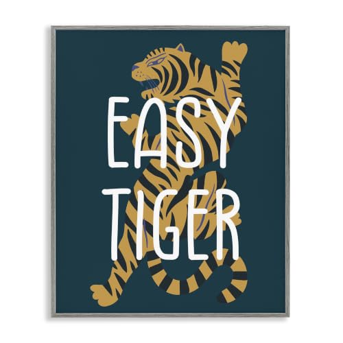 'Easy Tiger Phrase'| Framed Giclee Art