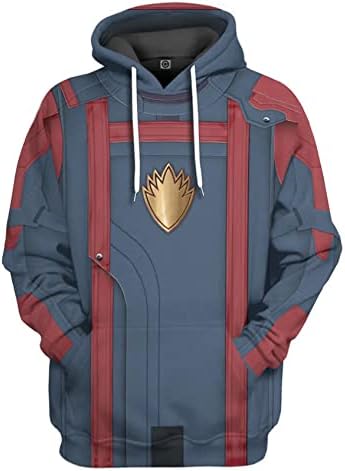 Skycos Unisex Guardians Peter Quil 3D Printed Hoodie Sweatshirt Adult GOTG3 Rocket Groot Cosplay Galaxy Lord Costume Hoodies (as1, alpha, m, regular, regular, Color1)