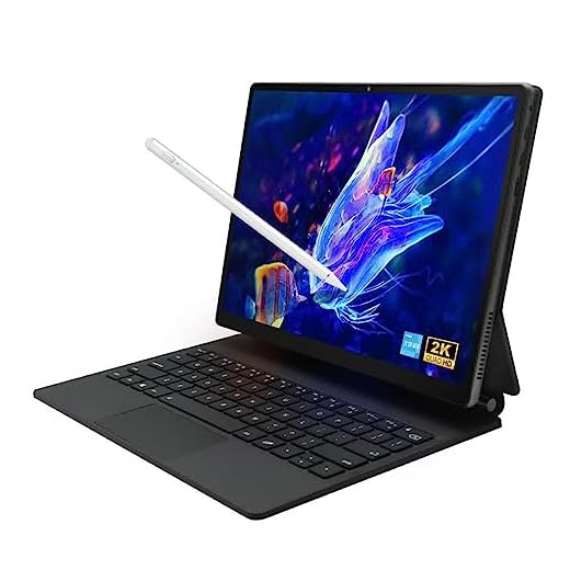 Jethrora T30 Pro Tablet Laptops 13 polegadas 2K IPS Touch Screen 16GB RAM 1TB SSD Office Learning Computer com D-Pencil Ultrabook Windows 11 Notebook