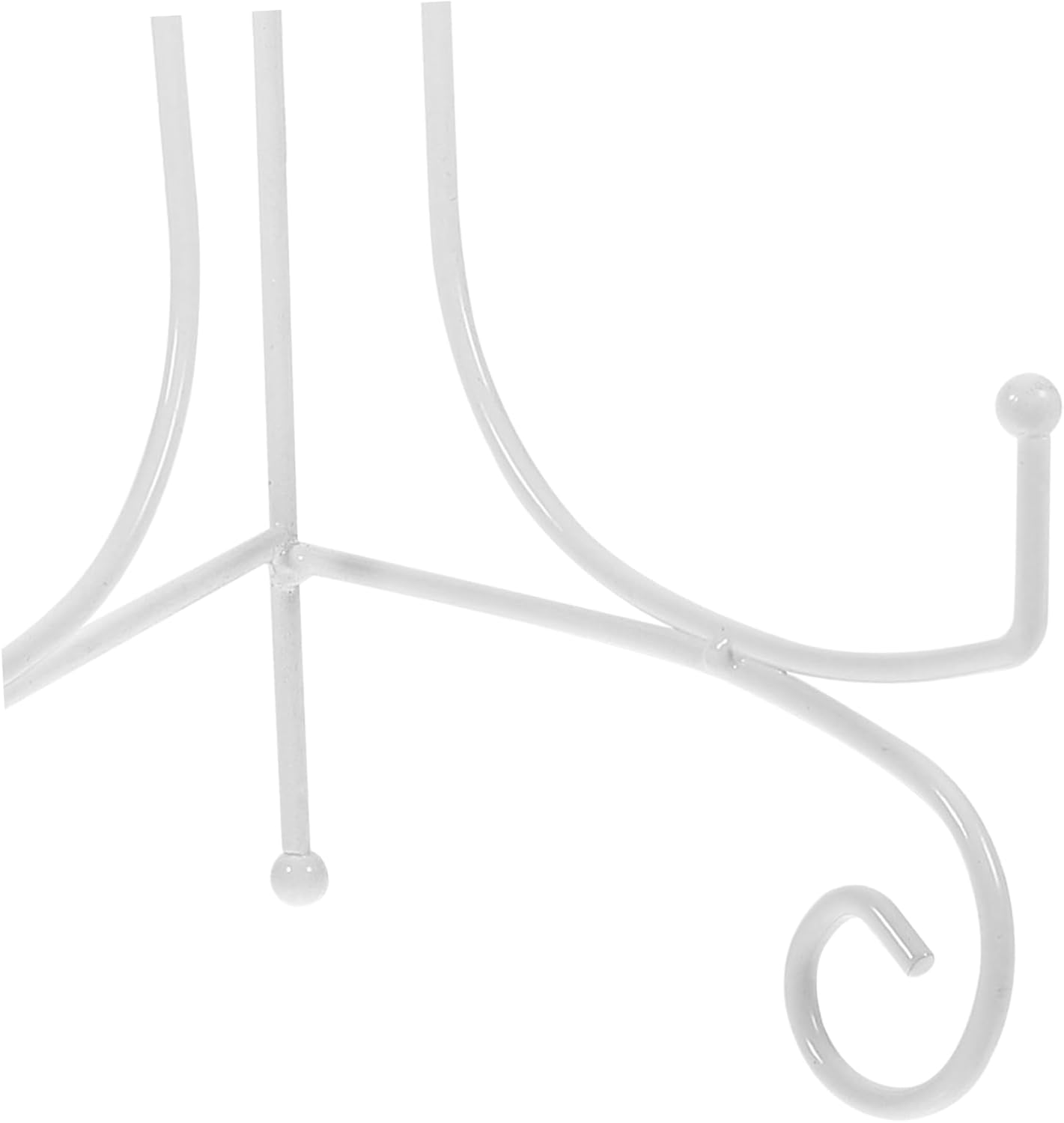 ERINGOGO 4pcs Porcelain Plate Holder Display Stand Picture Frame Holder Frame Holder Stand Decorative Easels for Display Poster Monitor Mount Vertical Plate Holders Mounting White Iron Wire