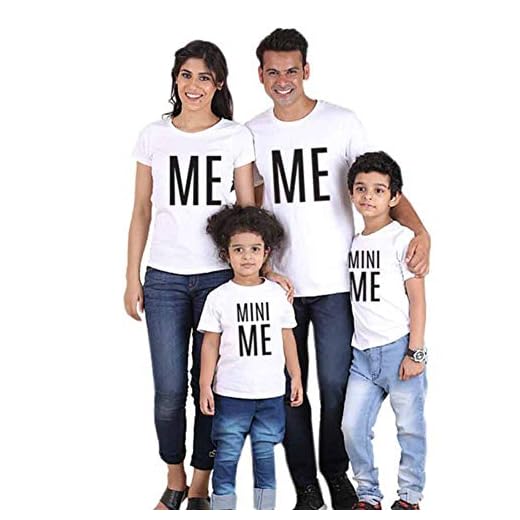 Familjematchande t-shirt sommar bomull kortärmad kläder kung drottning prince prinsesstopp för pappa mamma son dotter förälder-barn kläder set par tröjor