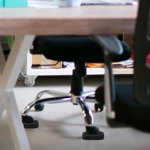 Bloquer roulette de chaise et protéger le sol avec ces 20 butées antidérapantes noires