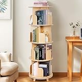 ybaymy Drehbares Bücherregal Kinder Buchregal Holz Bücherregale Drehbar Bücher Regal...