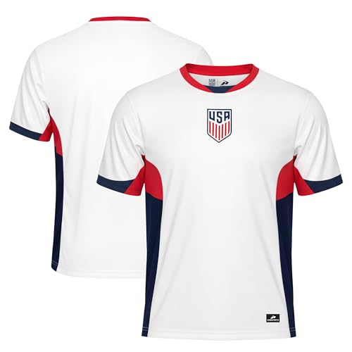Icon Sports Officially Licensed US Soccer Federation Game Day Shirt - Unisex Adult - USA82PF White M by Icon Sports - Used condition - Image 3