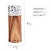 jalz jalz Natural Wood Pepper Grinder Salt Mill Graphic sense of design with Precision Mechanism White Marble Top