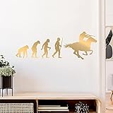 Adhesivo decorativo para pared, diseño de evolución de vaquero con caballo
