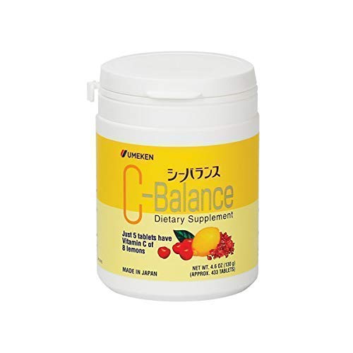 Umeken Plum Ball Ex (3 Month Supply) And C-Balance (3 Month Supply, Small Bottle)- Concentrated Plum Extract Rich In Antioxidants, Citric Acid, Mumefural And Chewable High Potency Vitamin C #TOP5