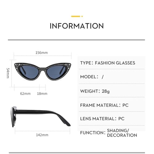 Lunettes œil de chat légères anti-éblouissement pour petits visages - 2